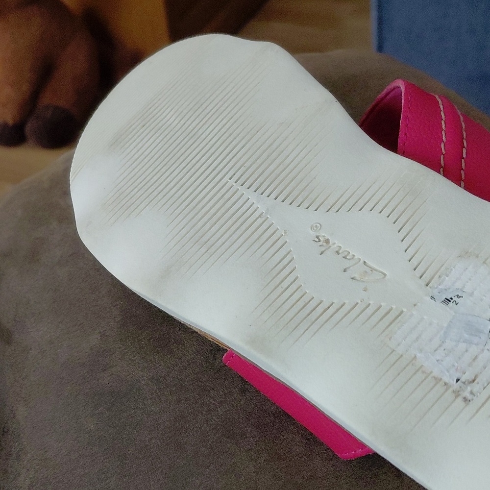 Clarks Collection Pink Sandles  Size 7 - Picture 5 of 7
